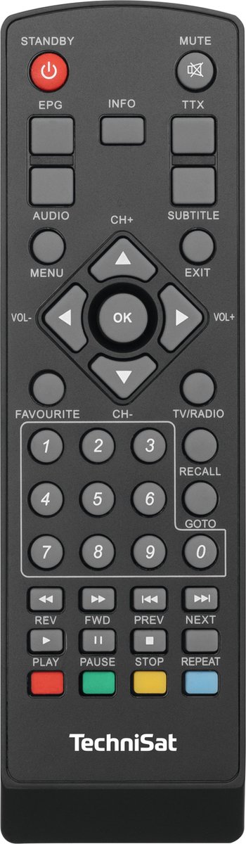TechniSat TECHNISTAR S6 HDTV satellietontvanger (DVB-S2, PVR opnamefunctie, timer-timer, USB, HDMI, CI interface, app-bediening, universeel geschikt, zonder internet/apps), zwart