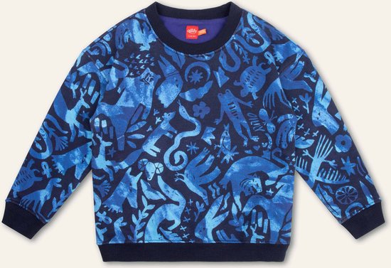 Harper sweater 55 AOP Archeoilily Blue: 116/6yr
