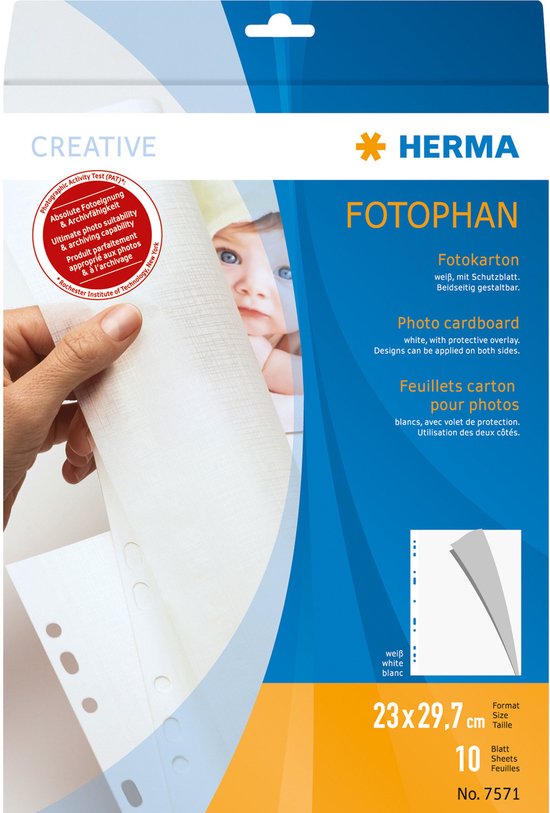 Fotohoezen wit 100 stuks 10x15 cm staand formaat voor 8 foto's per Fotohoezen wit 100 stuks 10x15 cm staand formaat voor 8 foto's per