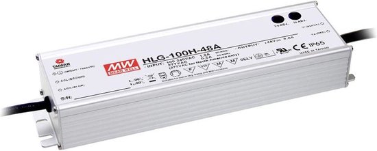 Mean Well HLG-100H-24A LED-driver, LED-transformator Constante spanning, Constante stroomsterkte 96 W 4 A 24 V/DC PFC-s