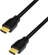LogiLink CH0100, 1 m, HDMI Type A (Standard), HDMI Type A (Standard), Compatibilité 3D, 14,4 Gbit/s, Noir