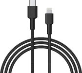 AUKEY CB-CL02 USB-kabel 1,2 m USB 3.2 Gen 1 (3.1 Gen 1) USB C Lightning Zwart