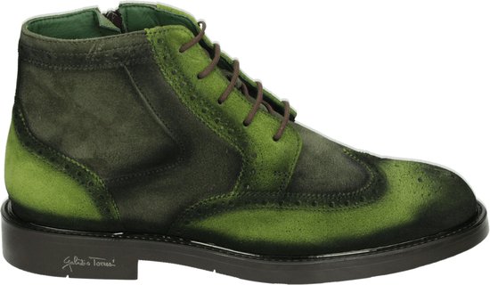 Galizio Torresi 322538 - Business half-hoogNette herenschoenen - Kleur: Groen - Maat: 45