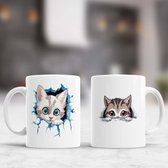 Mok Cat - Cats - Gift - Cadeau - CatLovers - Meow - KittyLove - Katten - Kattenliefhebbers - Katjesliefde - Prrrfect