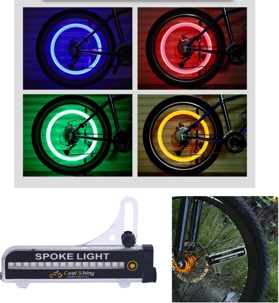 32-Delige Fietswiel LED Verlichting Set - Veilig en Stijlvol Fietsen