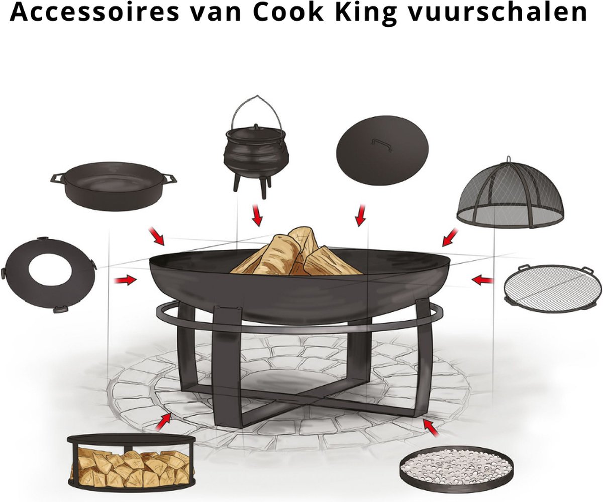 CookKing Indiana Vuurschaal 70 cm