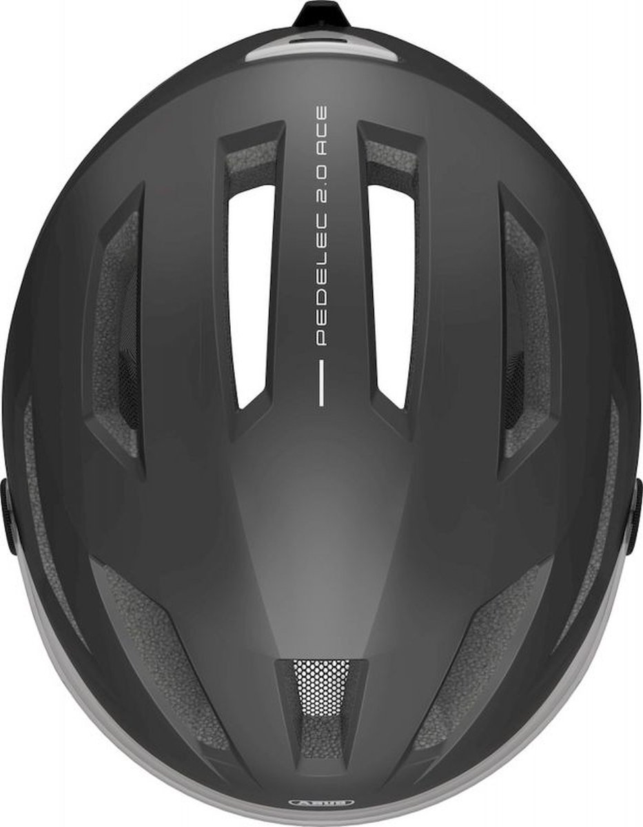 ABUS Pedelec 2.0 ACE Fietshelm – Titan – Maat M (52-57 cm) NTA gekeurd – Geschikt voor high speed e-bikes en snorfietsen