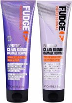 Fudge - Everyday Clean Blonde Damage Rewind Violet Set - 2x250ml
