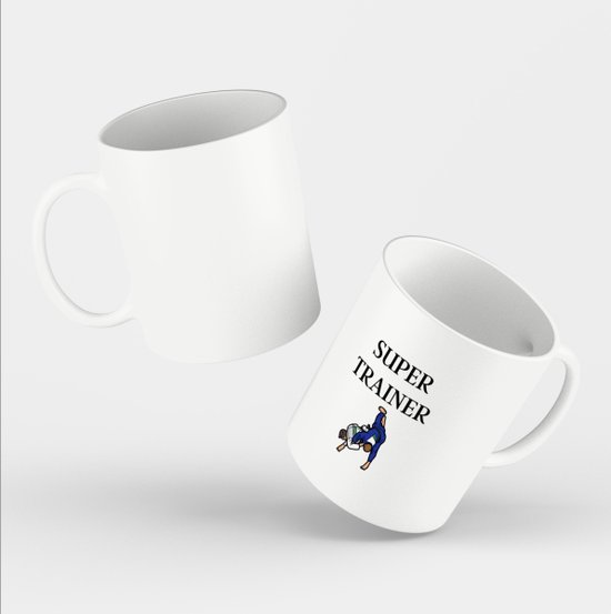 Akyol - Super trainer Mug avec impression - sport - coach - Judo - Trainer  - cadeau 