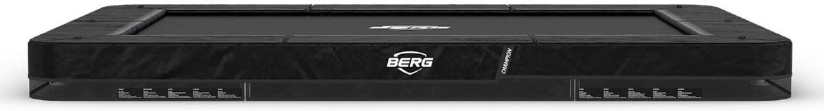 BERG Trampoline Ultim Champion - InGround - 330 x 220 cm - Zwart - met AirFlow Pro