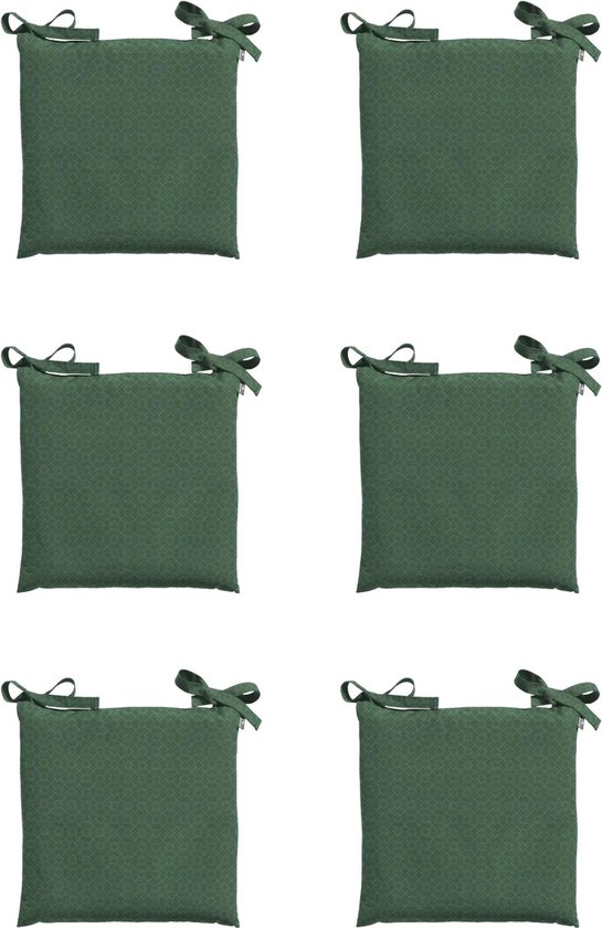 Madison - Zitkussen - Universeel - 6st - 46x46cm - Outdoor Check Green