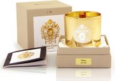 Tiziana Terenzi - Orion (Geurkaars met houten lont) | 170gr | 49 branduren | Luxe geurkaarsen | Goud glas | Interieur musthave | scented candle