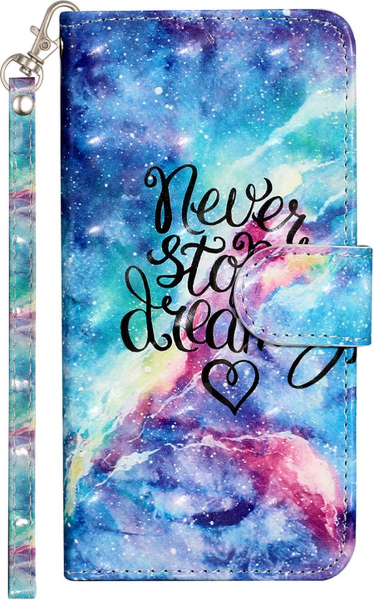 Bookcase hoesje met print Dreaming Universe Geschikt voor: Xiaomi Redmi 10 4G