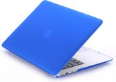Lunso - Geschikt voor MacBook Air 13 inch (2010-2017) - cover hoes - Mat Donkerblauw - Vereist model A1369 / A1466