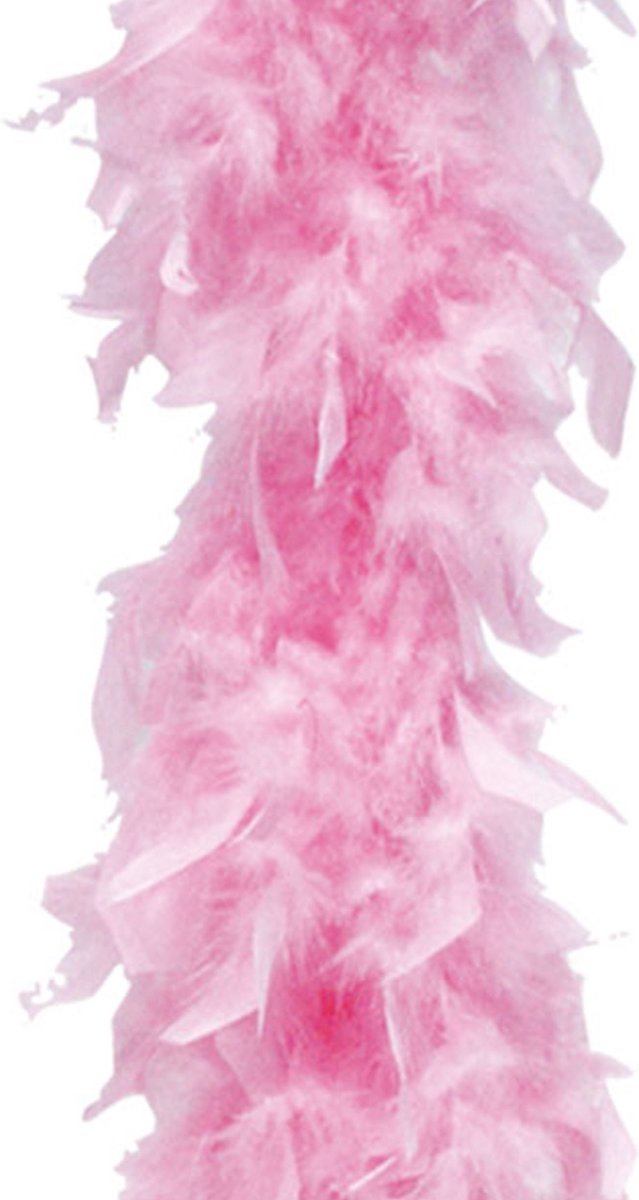 Boa kerstslinger - lichtroze - 180 cm - kerstboomversiering - kerstslingers – foto 4