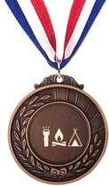 Akyol - kamperen medaille bronskleuring - Kamperen - mensen die kamperen kampeerders - natuur, tent, kampvuur, buitenleven, avontuur.