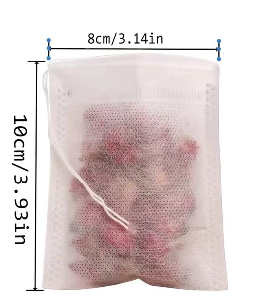 100 stks/partij Lege Geurende Zakje 5.5x7 CM Seal Filter voor Medicine Kok Herb Spice Losse Theezakje kopen vanaf een prijs van 18