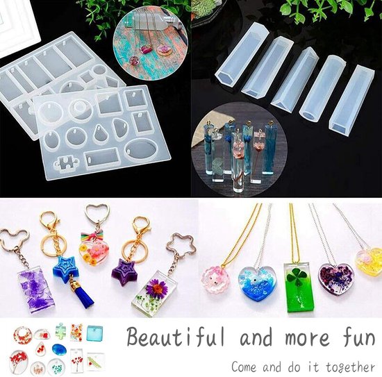 DIYBravo Kegelvormige Hars Epoxy Molds Vormen Piramide Siliconen Mal voor Maken Sieradenhanger Ring Houder (Transparant