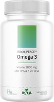 RoyalPeace - Omega 3 1000mg 180 EPA & 120 DHA - Visolie - Man & Vrouw - Capsules