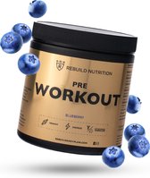 Rebuild Nutrition Pre-Workout - Par cuillère 400 mg de caféine - Tirez le meilleur parti de vos entraînements - Poudre 300 gr - Myrtilles