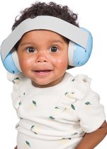 Dooky - Protection auditive Bébé - 0-3 ans - Blauw - Casque antibruit - Isolation 25 dB - Sangle réglable - Sac de rangement inclus