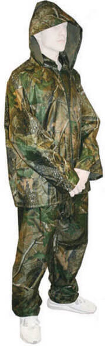 NGT - Quick-On Suit Regenpak Camouflage - Inclusief opbergtas - Maat XXL