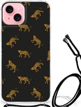 Case Anti-shock Geschikt voor iPhone 15 Plus Leopards