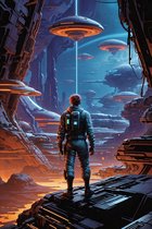 Game Poster | Poster Science Fiction | Poster Future | 51x71cm | Wanddecoratie | Muurposter | MT | Geschikt om in te lijsten