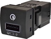 Orbit Electronic® 12V Inbouw USB autolader - QC3.0 Snellader - Geschikt voor diverse voertuigen