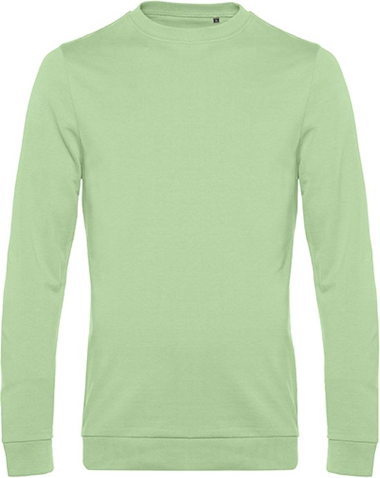 2-Pack Sweater 'French Terry' B&C Collectie maat XS Light Jade/Groen