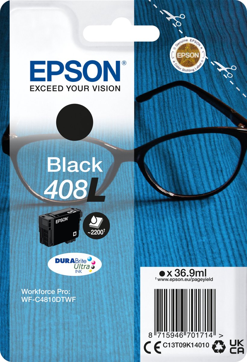Original Ink Cartridge Epson 408L Black