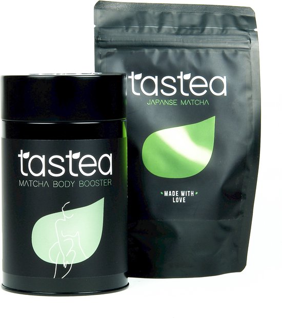 tastea Super Matcha Bundle - Het super matcha thee koppel - Losse thee & Matcha - Japanse Matcha & Matcha Body Booster