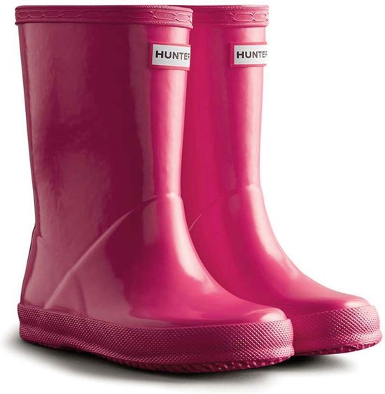 Hunter - Bottes de pluie pour femmes pour enfants - Kids first classic - Gloss - Rose - taille 23EU