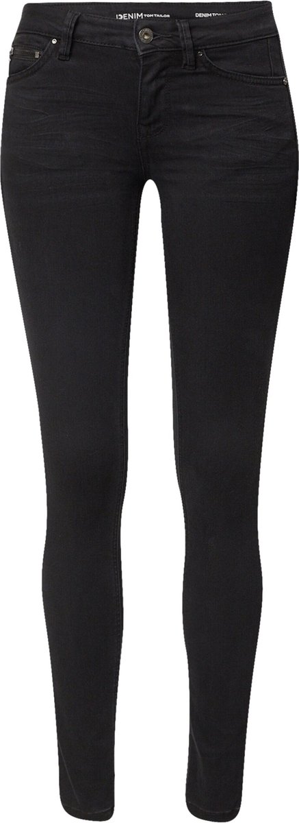 Tom Tailor Denim Dames Jeans Broeken JONA skinny Fit Zwart 26W / 30L Volwassenen