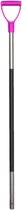 Vplast Mestvork steel - Losse stok met handvat - Rubberen grip - Aluminium - 115 cm - Roze