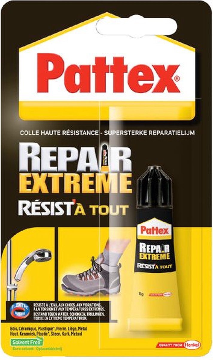 Alleslijm pattex repair extreem 8gr | 1 stuk | 12 stuks