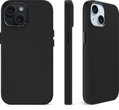 DECODED Siliconen Back Cover - iPhone 15 Plus - Anti-Bacterieel Hoesje - Geschikt voor MagSafe - Graphine Zwart