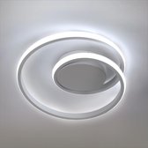 Delaveek-Moderne LED Plafondlamp- 30W 3375LM - Koel wit 6500K - Wit- Spiraalvormige -Dia 30CM