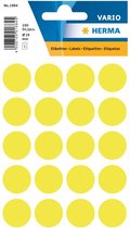 Etiket herma 1884 rond 19mm fluor geel 100 stuks | Blister a 5 vel | 10 stuks