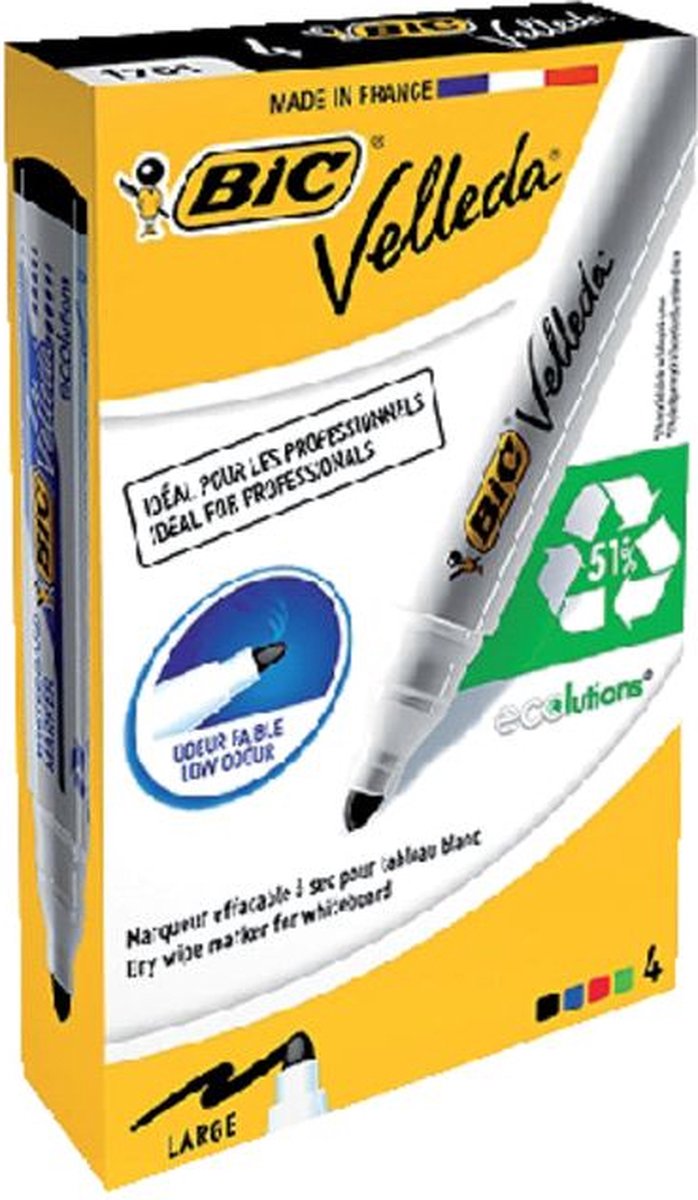 Whiteboardmarker bic 1701 rond l assorti
