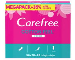 Carefree Inlegkruisjes Bio - 76 stuks
