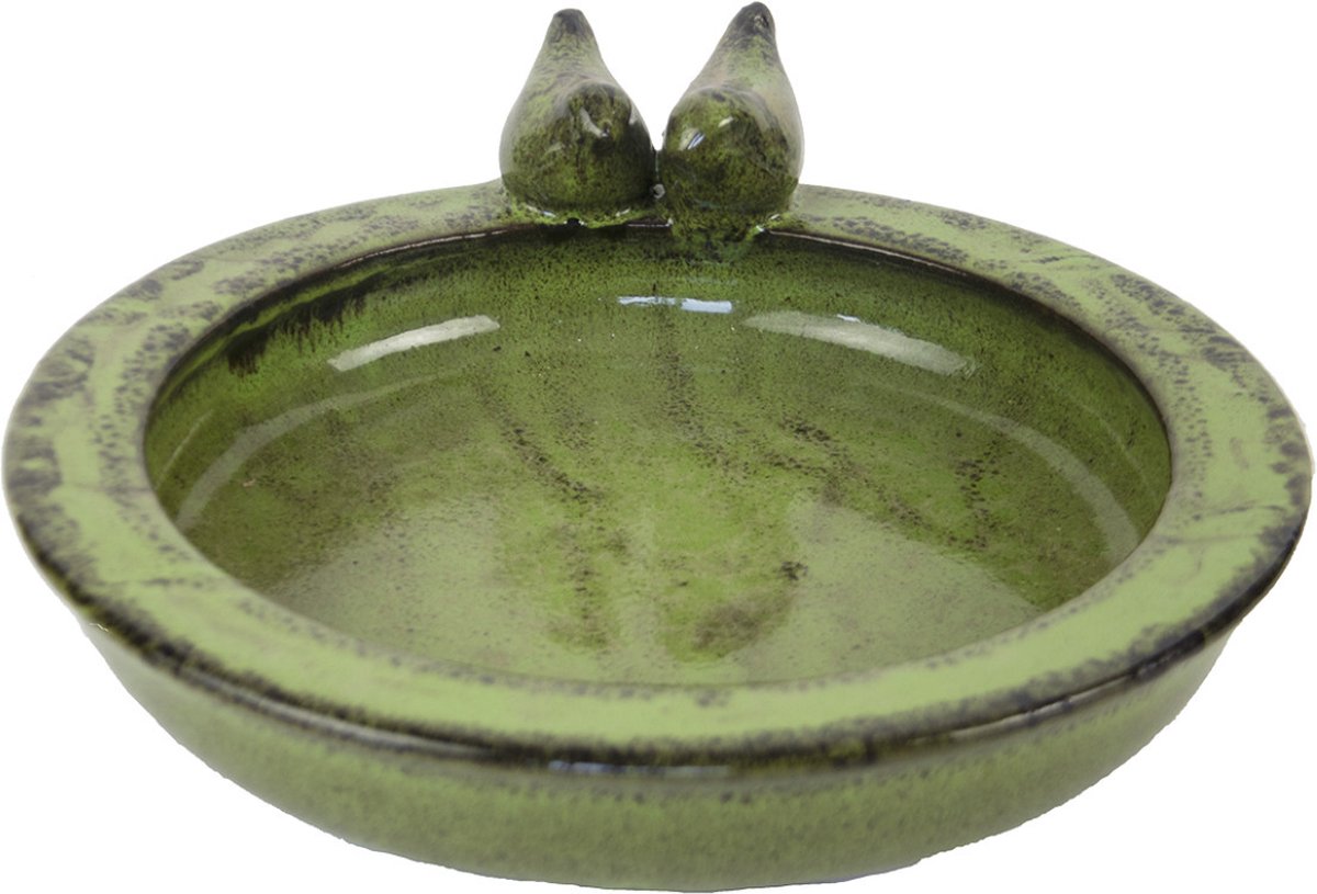 Esschert Design Vogelvoederschaal Rond - Groen