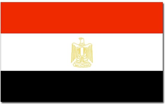 Drapeau de l'Égypte 90 x 150 cm Articles de fête - Articles de