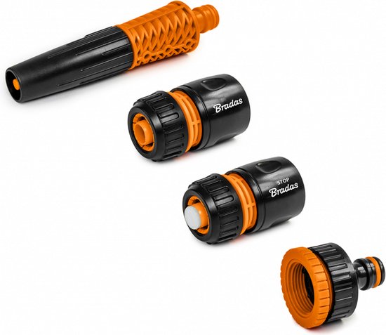 Lergas Kraan Adapter voor Tuinslang - Universele Slangaansluiting Connector 22/24 mm Schroefdraad voor Badkamer en Keuken (B