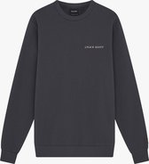 Lyle & Scott Embroidered Crew Neck Sweatshirt Truien & Vesten Heren - Sweater - Hoodie - Vest- Antraciet - Maat XL