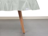 Toile cirée ronde Fleurs - Motif Design - Pissenlit 160 cm ø - Vert/ Wit - PVC - Lavable