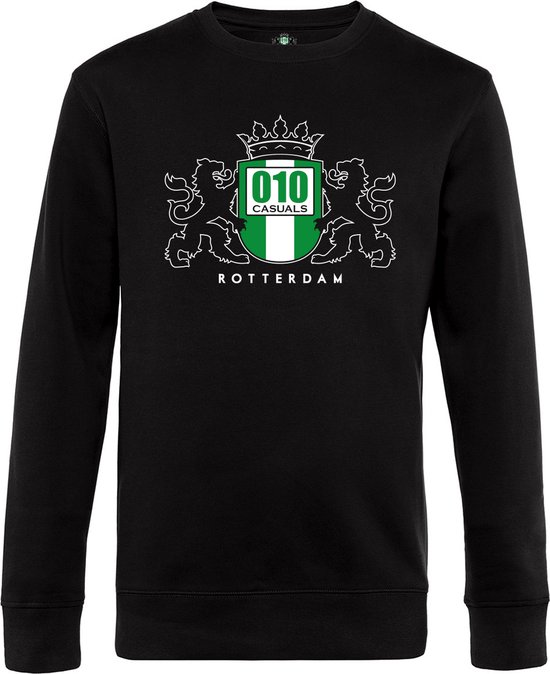 010 CASUALS ROTTERDAM SWEATER LOGO OUTLINE black
