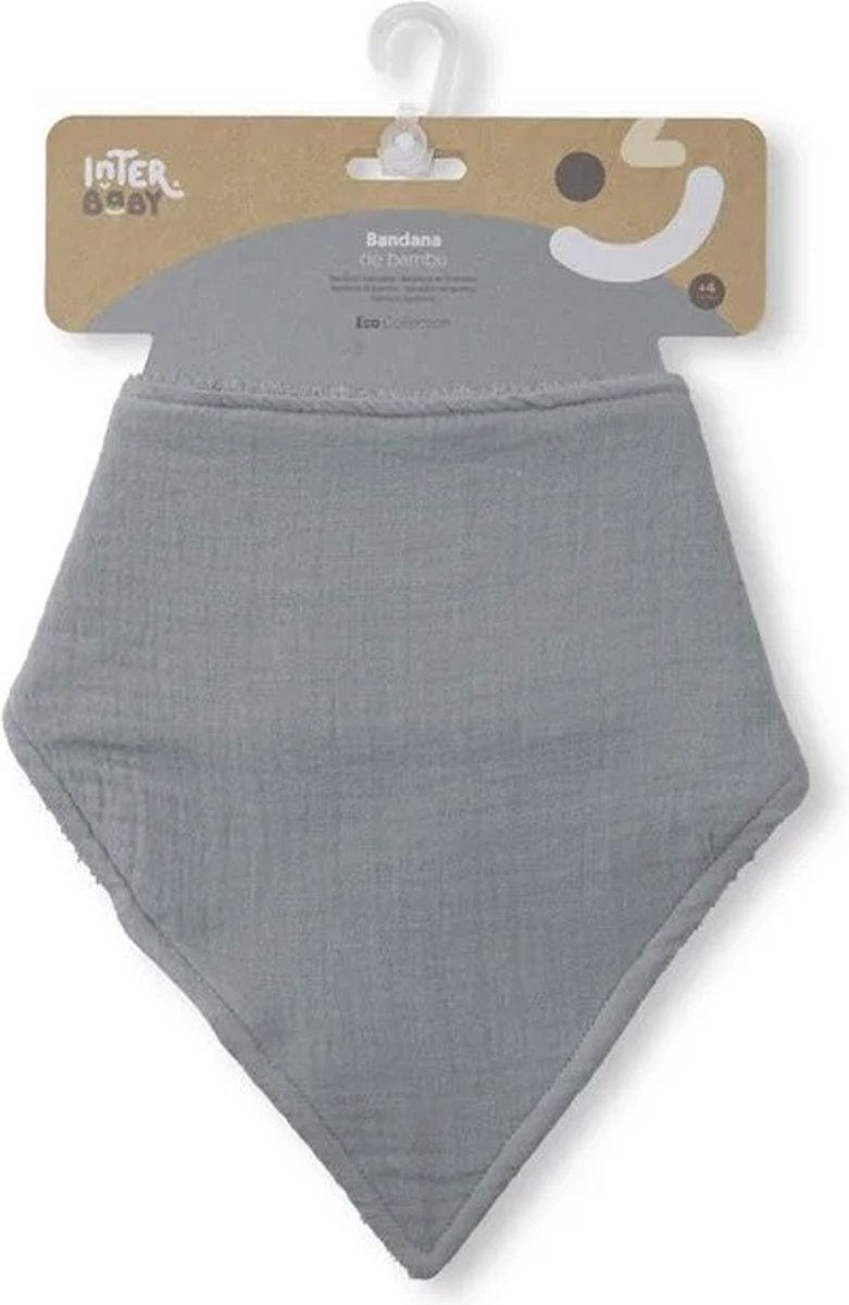 Goedkoopste Zeverslab - met fleece - bandana - kwijlslab - slabber - grijs