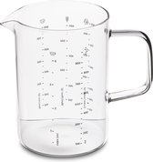 Weis - Maatbeker van borosilicaatglas 1 liter - vaatwasmachinebestendig - 5 overzichtelijke schaalverdelingen