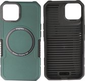 iPhone 15 MagSafe Hoesje - Shockproof Back Cover - Donker Groen